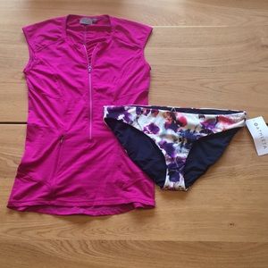 Athleta UPF Top + bikini bottom